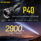 NITECORE P40 2000 LUMEN LONG THROW TORCH