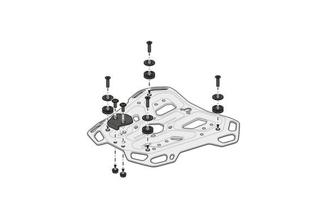 REAR CARRIER SW MOTECH ADVENTURE RACK YAMAHA FJ-09 17-20 MT-09 TRACER 17-20 TRACER 900 17-20