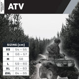 M2R ATV Helmet - size chart