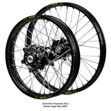 Haan/Excel ADV Wheel Set - Blk/Blk/Sil