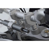 HANDLEBAR BAR RISER SW MOTECH 28MM HANDLEBARS SILVER DUCATI DESERT X 22-ON