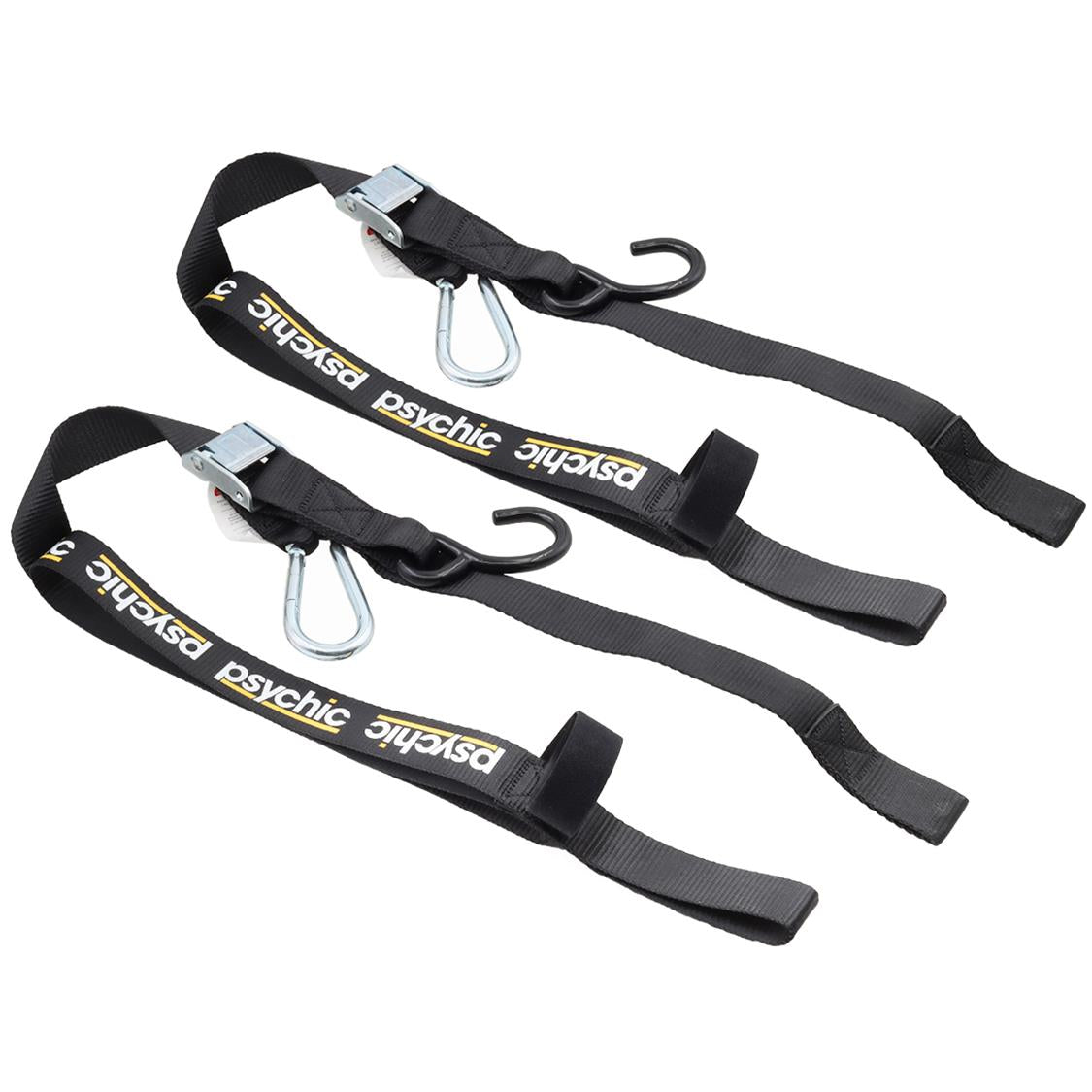TIEDOWN PSYCHIC W/ SOFT HOOK, S HOOK AND CARBINER 10.5MM OD