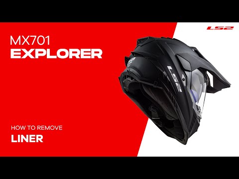LS2 MX701 Explorer Carbon Frontier Helmet - Titanium / Red