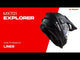 LS2 MX701 Explorer Carbon Solid - Gloss Carbon