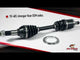 ATV CV/Axle 8 Ball Complete Shaft Polaris