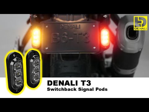 Denali T3 Rear Turn Signals / DRL Red/Amber - Pair